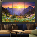 Mountain and Spring Wall Art Canvas Print