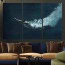 Swimmer Wall Art Canvas Print