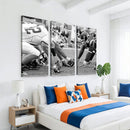 American Football Player Wall Art Canvas Print
