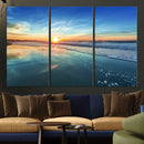 Blue Sky and Beach Wall Art Canvas Print