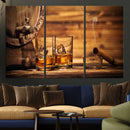 Rustic Whiskey and Barrel Canvas Print by MyGreatCanvas | Canvas Wall Art Prints | Photo Prints & Wall Decor