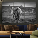 Fluffy Cattle Wall Art Print, Highland Cow Canvas, Framed by MyGreatCanvas | Canvas Wall Art Prints | Photo Prints & Wall Decor