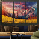 Mountain and Daylight Red Sunset Wall Art Canvas Print by MyGreatCanvas | Canvas Wall Art Prints | Photo Prints & Wall Decor