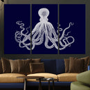Blue Octopus Wall Art Canvas Print by MyGreatCanvas | Canvas Wall Art Prints | Photo Prints & Wall Decor