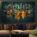 Colorful Spices Canvas Wall Art – Vibrant Kitchen Decor by MyGreatCanvas | Canvas Wall Art Prints | Photo Prints & Wall Decor