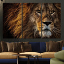 Mighty Lion Wall Art Canvas Print – Majestic Animal Portrait