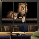 Lion Canvas Wall Art – Majestic Animal Print Artwork for by MyGreatCanvas | Canvas Wall Art Prints | Photo Prints & Wall Decor