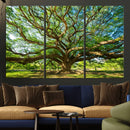 Majestic Oak Tree Wall Art – Serene Nature Canvas Print with