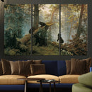 Baby Bears in Forest Wall Art Canvas Print by MyGreatCanvas | Canvas Wall Art Prints | Photo Prints & Wall Decor