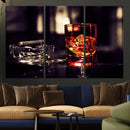 Whiskey and Cigar Canvas – Luxurious Wall Art for Home or