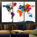 World Map Canvas Print – Detailed Map of the World Wall Art by MyGreatCanvas | Canvas Wall Art Prints | Photo Prints & Wall Decor