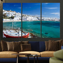 Santorini Wall Art Canvas Print