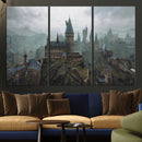 Disney Castle Wall Art Canvas Print, Living Kids Home Room