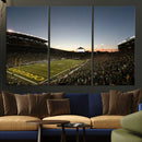 Oregon Ducks Football Team Print - Eugene Autzen Stadium