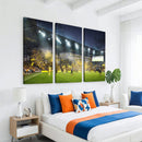Columbus Crew Stadium Match Triple Canvas Wall Art - Dynamic