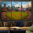 St. Louis Cardinals Baseball Team Print - Busch Stadium Wall