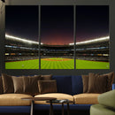 Yankee Stadium Night Game Triple Canvas, Yankee Stadium