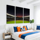 Yankee Stadium Night Game Triple Canvas, Yankee Stadium