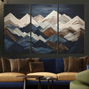 Mountain Wall Art – Modern Geometric Landscape Canvas Print,