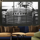 Vintage Farmall Tractor Wall Art Canvas Print, Rustic