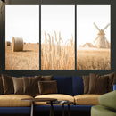 Vintage Farmhouse Triptych Wall Art – Giclée Canvas