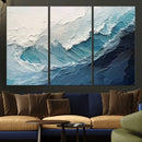 Ocean Wave Canvas Wall Art Print – Coastal Living Room Large