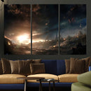 Avengers Planet Wall Art Canvas Print