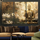 Zen Buddha Wall Art Canvas Print | Peaceful Meditation Decor