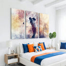 Abstract Watercolor Golf Player Wall Art Canvas Print