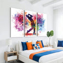 Colorful Golfer Swing Wall Art Canvas Print - Ready to Hang,