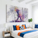 Watercolor Golf Swing Wall Art Canvas Print | Vibrant