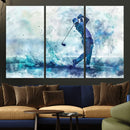 Golf Swing Wall Art Canvas Print - Sports-Inspired