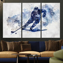Hockey Player Wall Art Canvas Print - Sports-Inspired