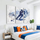 Hockey Player Wall Art Canvas Print - Sports-Inspired
