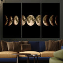 Phases of the Moon Wall Art | Canvas Print for Modern Wall by MyGreatCanvas | Canvas Wall Art Prints | Photo Prints & Wall Decor