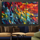 Vibrant Abstract Leaf Wall Art Canvas Print | Bold Colorful by MyGreatCanvas | Canvas Wall Art Prints | Photo Prints & Wall Decor