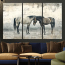 Chines Style Majestic Horses Wall Art | Ready to Hang and