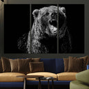 Bear Canvas Print | Wildlife Wall Art for Cabin Decor |
