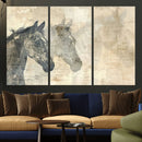 Abstract Horse Canvas Print | Modern Farmhouse Wall Art |