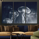 Jellyfish Wall Art Canvas Print, Modern Abstract Jellyfish