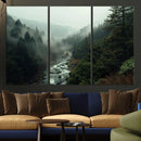 Misty Forest Wall Art | Ready to Hang and Framed | Tranquil