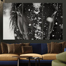 Winter Horse Snow Wall Art Canvas Print