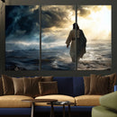 Jesus Walking Water Wall Art – Inspirational Christian