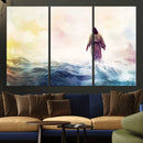 Watercolor Jesus Walking on Water Canvas Print, Christian by MyGreatCanvas | Canvas Wall Art Prints | Photo Prints & Wall Decor