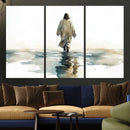 Watercolor Jesus Walking on Water Canvas Print, Christian by MyGreatCanvas | Canvas Wall Art Prints | Photo Prints & Wall Decor