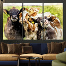 Curious Cows Farmhouse Wall Art | Ready to Hang and Framed