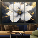 White Flower Wall Art Canvas Print | Ready to Hang |