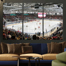 Lausanne Arena Ice Hockey Stadium Wall Art Canvas Print,