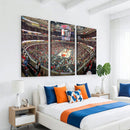 United Center Chicago Bulls Stadium Wall Art Canvas Print
