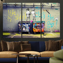 Banksy Life is Short Wall Art - Iconic Graffiti Art on by MyGreatCanvas | Canvas Wall Art Prints | Photo Prints & Wall Decor